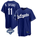 MATTH LA.Dodgers #11 Roki Sasaki Player Royal World Series Meet Game Stitched Jerseys