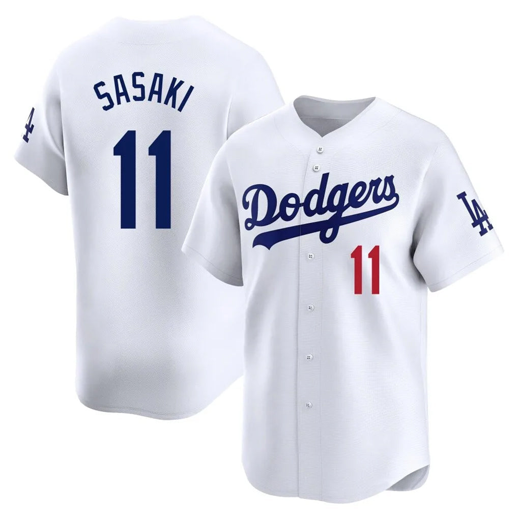 MATTH LA.Dodgers #11 Roki Sasaki Player White Limited Home Stitched Jerseys
