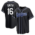 MATTH LA.Dodgers #16 Will Smith Player Black Carbon Limited Home Stitched Jerseys