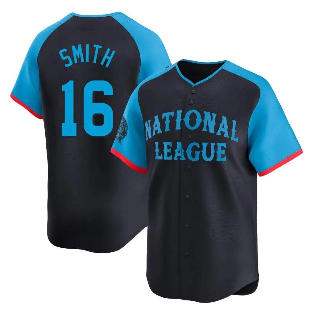 MATTH LA.Dodgers #16 Will Smith Player Black National League All-Star Limited Home Stitched Jerseys