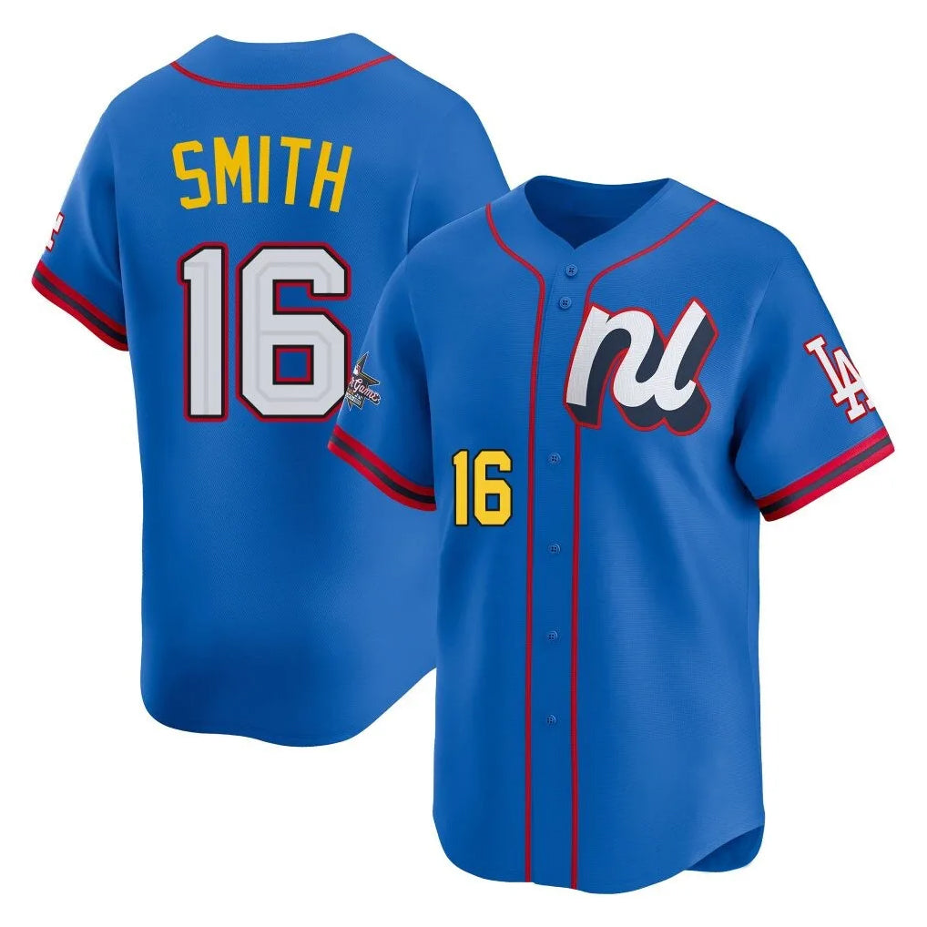 MATTH LA.Dodgers #16 Will Smith Player Blue All-Star Limited Home Stitched Jerseys