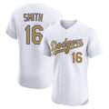 MATTH LA.Dodgers #16 Will Smith Player Gold Limited Elite Home Stitched Jerseys