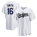 MATTH LA.Dodgers #16 Will Smith Player Gold White 2026 Collection Stadium Game Stitched Jerseys