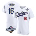 MATTH LA.Dodgers #16 Will Smith Player Gold White World Series 2026 Collection Stadium Limited Elite Stitched Jerseys