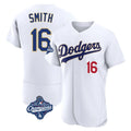 MATTH LA.Dodgers #16 Will Smith Player Gold White World Series Meet 2026 Collection Stadium Limited Elite Stitched Jerseys