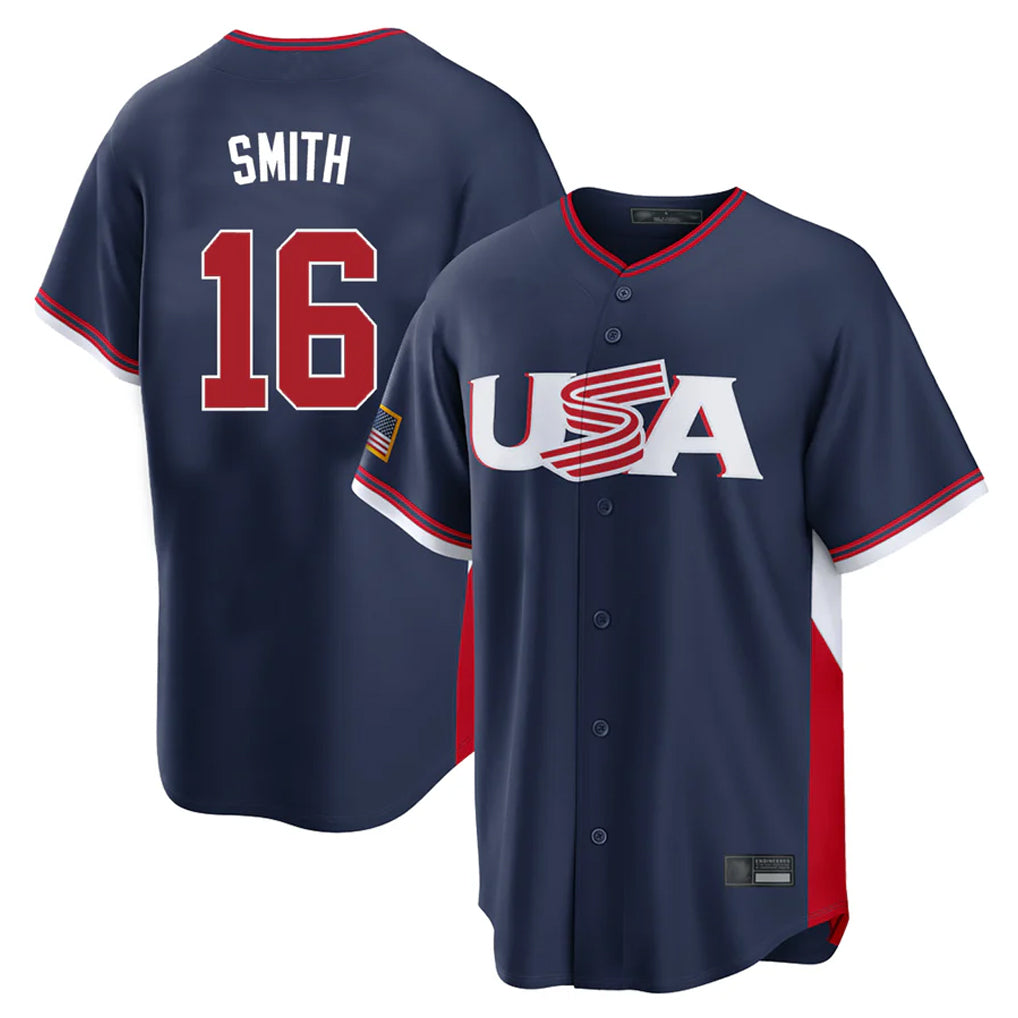 MATTH LA.Dodgers #16 Will Smith Player Navy USA 2026 World Classic Limited Home Stitched Jerseys