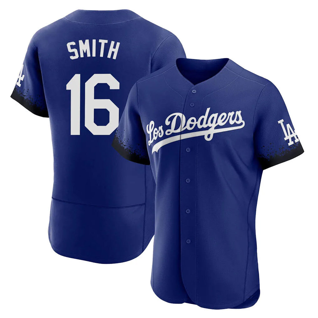 MATTH LA.Dodgers #16 Will Smith Player Royal City Connect Elite Home Stitched Jerseys