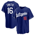 MATTH LA.Dodgers #16 Will Smith Player Royal Game Home Stitched Jerseys