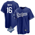 MATTH LA.Dodgers #16 Will Smith Player Royal World Series Meet Game Stitched Jerseys