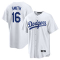 MATTH LA.Dodgers #16 Will Smith Player White Game Home Stitched Jerseys