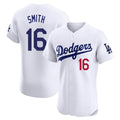 MATTH LA.Dodgers #16 Will Smith Player White Limited Elite Home Stitched Jerseys