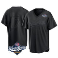 MATTH LA.Dodgers #17 Shohei Ohtani Player Black World Series Pitch Fashion T-shirt Stitched Jerseys