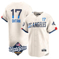 MATTH LA.Dodgers #17 Shohei Ohtani Player Cream World Series City Connect Limited Home Stitched Jerseys
