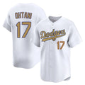MATTH LA.Dodgers #17 Shohei Ohtani Player Gold Collection Limited Home Stitched Jerseys