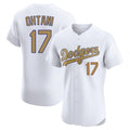 MATTH LA.Dodgers #17 Shohei Ohtani Player Gold Limited Elite Home Stitched Jerseys