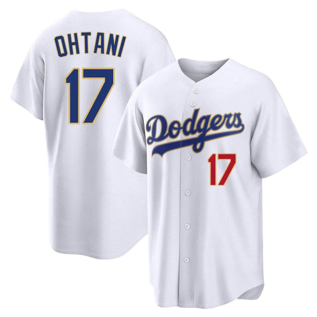 MATTH LA.Dodgers #17 Shohei Ohtani Player Gold White 2026 Collection Stadium Limited Stitched Jerseys