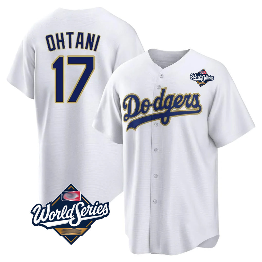 MATTH LA.Dodgers #17 Shohei Ohtani Player Gold White World Series 2026 Collection Stadium Game Stitched Jerseys