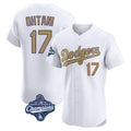 MATTH LA.Dodgers #17 Shohei Ohtani Player Gold World Series Meet Limited Elite Home Stitched Jerseys