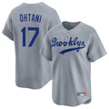 MATTH LA.Dodgers #17 Shohei Ohtani Player Gray Game Limited Home Stitched Jerseys