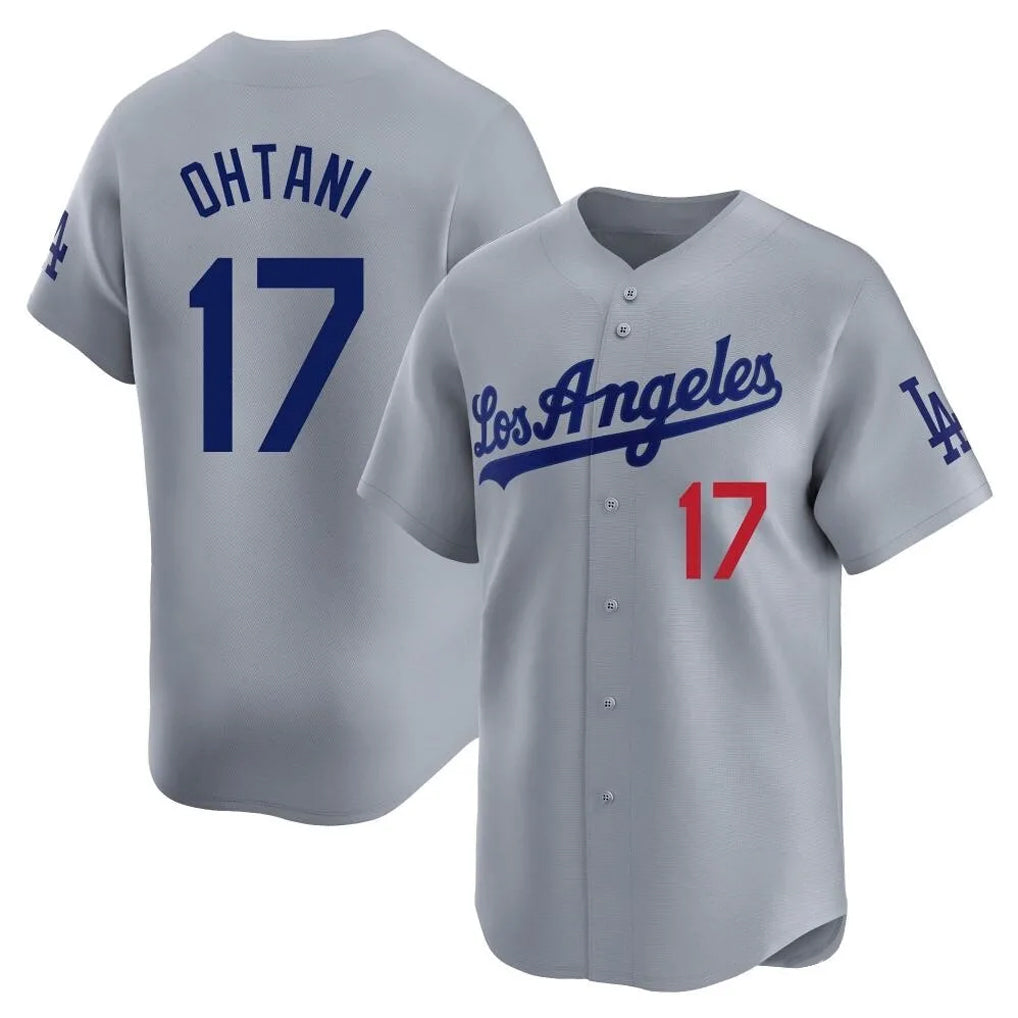 MATTH LA.Dodgers #17 Shohei Ohtani Player Gray Limited Home Stitched Jerseys
