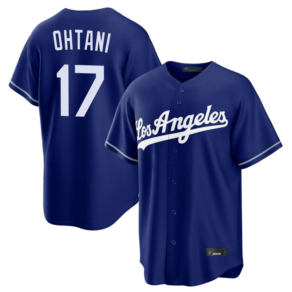 MATTH LA.Dodgers #17 Shohei Ohtani Player Royal Game Stitched Jerseys