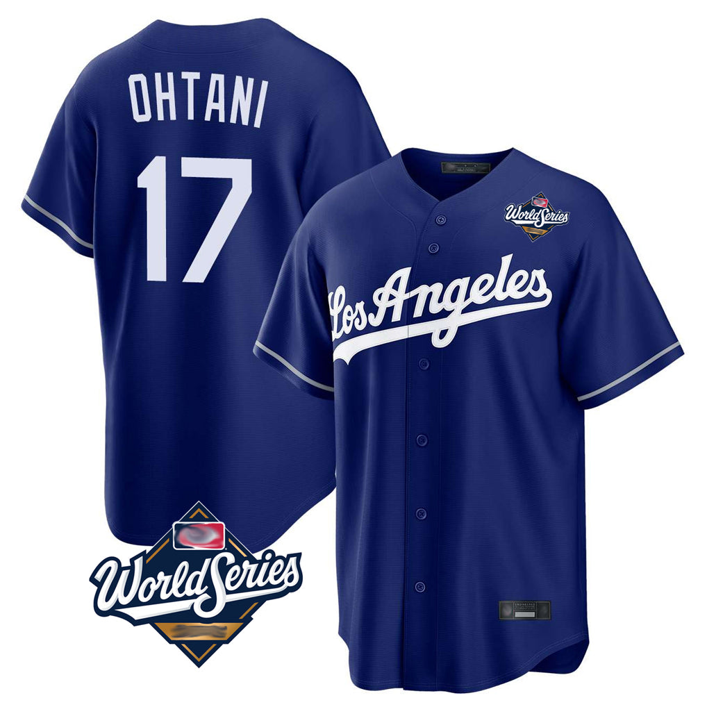 MATTH LA.Dodgers #17 Shohei Ohtani Player Royal World Series Game Stitched Jerseys