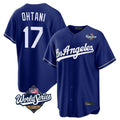 MATTH LA.Dodgers #17 Shohei Ohtani Player Royal World Series Game Stitched Jerseys