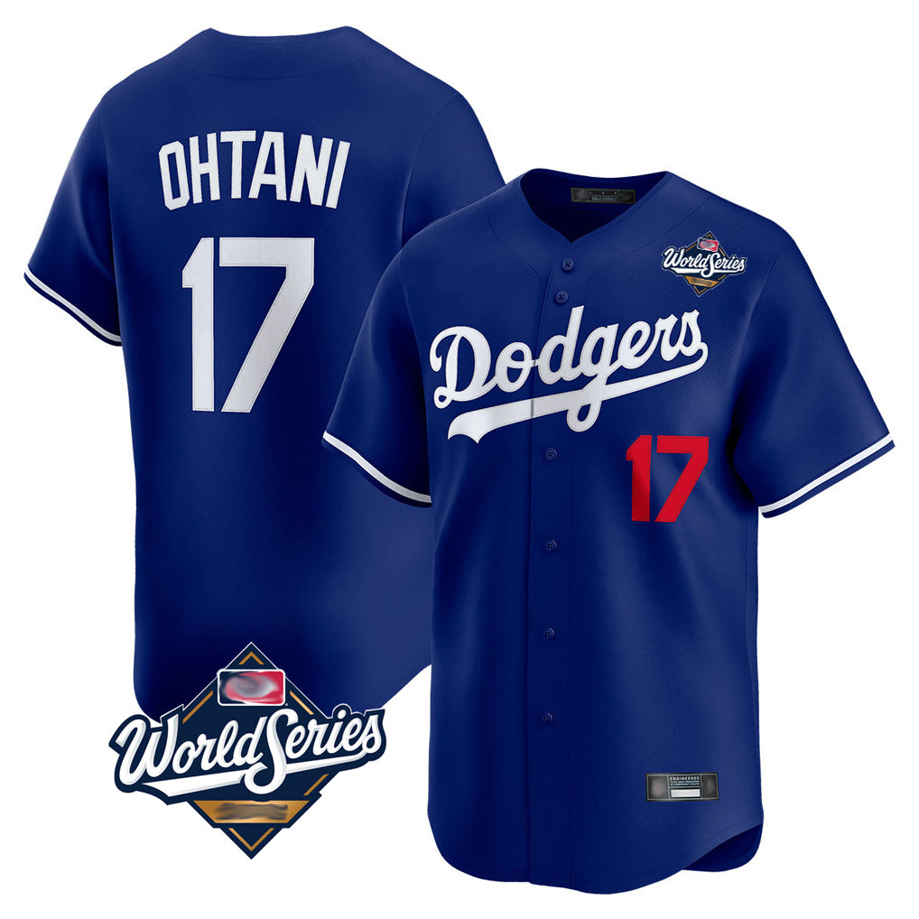 MATTH LA.Dodgers #17 Shohei Ohtani Player Royal World Series Limited Home Stitched Jerseys