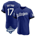 MATTH LA.Dodgers #17 Shohei Ohtani Player Royal World Series Meet City Connect Elite Home Stitched Jerseys