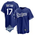 MATTH LA.Dodgers #17 Shohei Ohtani Player Royal World Series Meet Home Game Stitched Jerseys