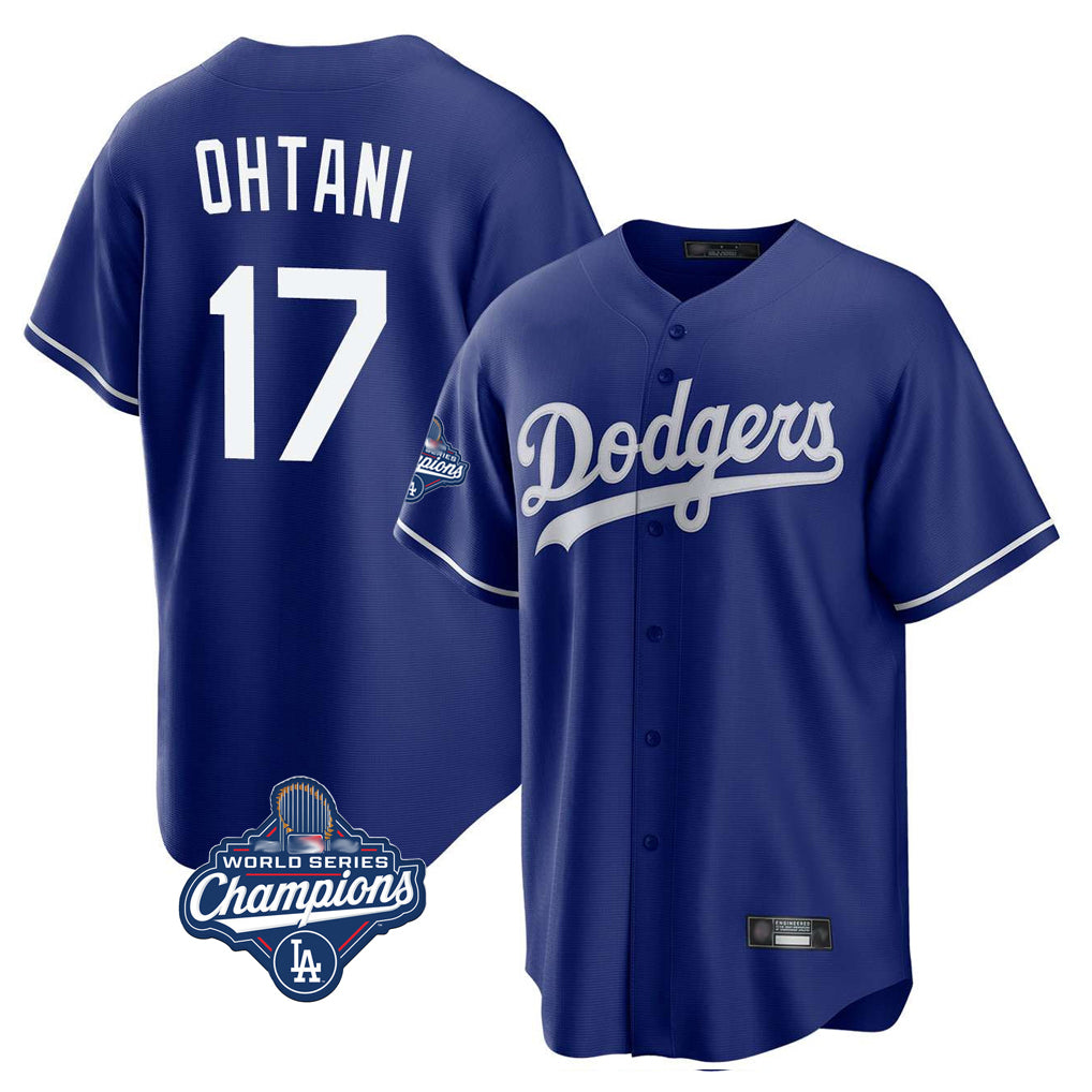 MATTH LA.Dodgers #17 Shohei Ohtani Player Royal World Series Meet Home Game Stitched Jerseys