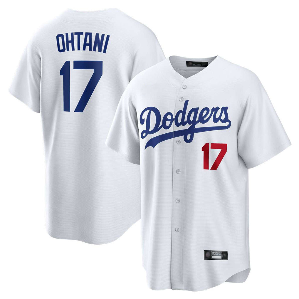 MATTH LA.Dodgers #17 Shohei Ohtani Player White Home Game Stitched Jerseys