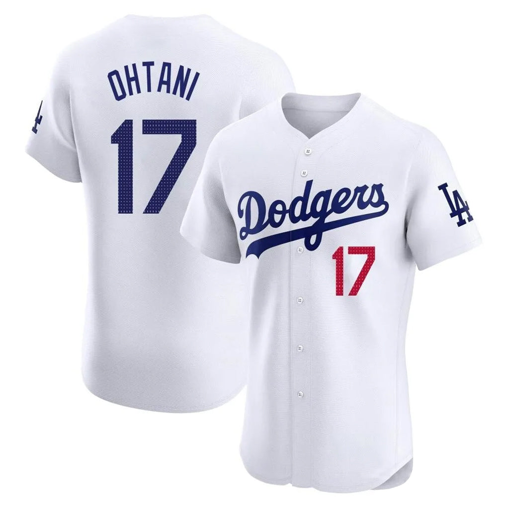MATTH LA.Dodgers #17 Shohei Ohtani Player White Limited Elite Home Stitched Jerseys