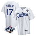 MATTH LA.Dodgers #17 Shohei Ohtani Player White World Series Game Home Stitched Jerseys