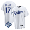 MATTH LA.Dodgers #17 Shohei Ohtani Player White World Series Meet Game Home Stitched Jerseys
