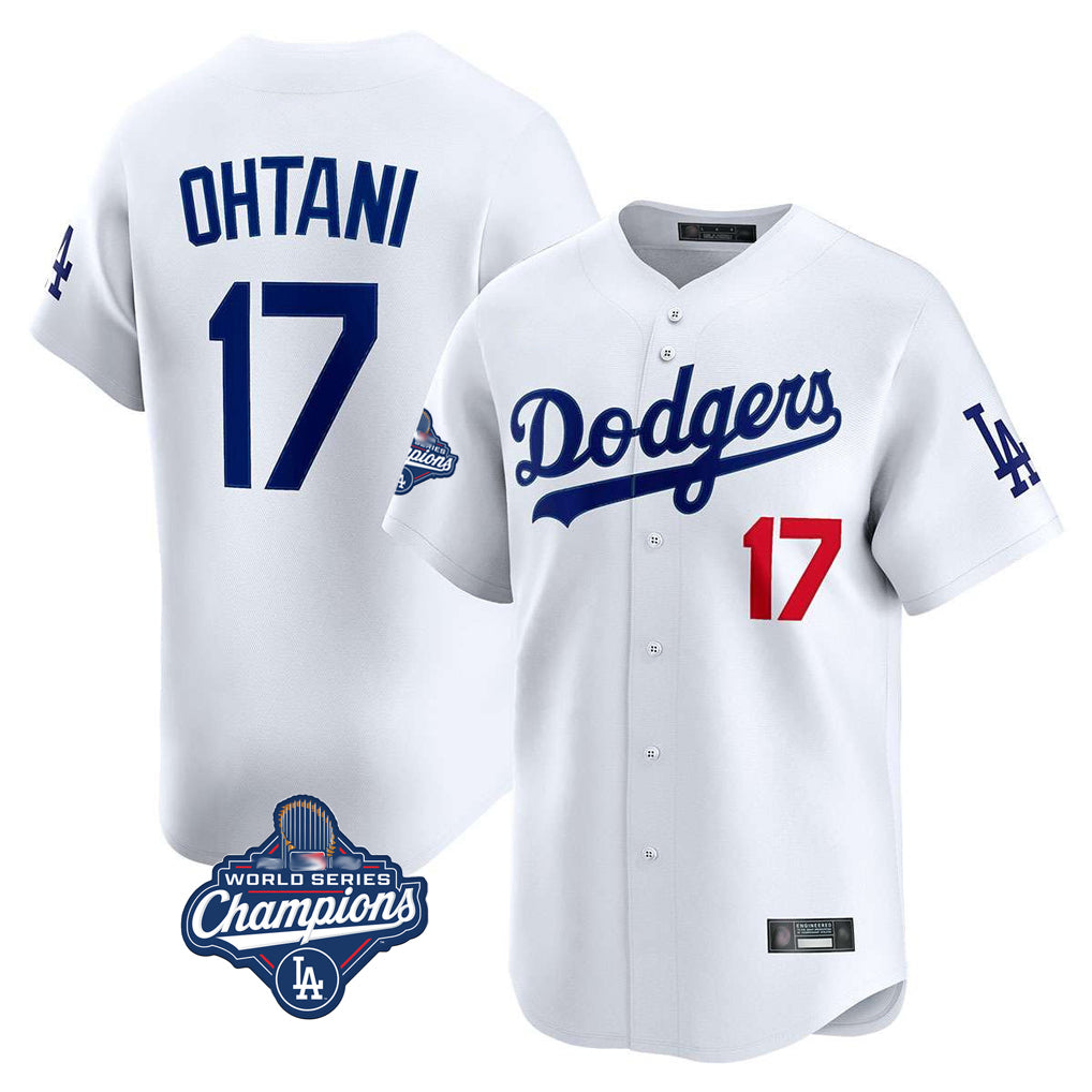 MATTH LA.Dodgers #17 Shohei Ohtani Player White World Series Meet Limited Home Stitched Jerseys