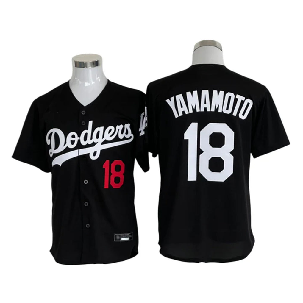 MATTH LA.Dodgers #18 Yoshinobu Yamamoto Player Black Limited Home Stitched Jerseys
