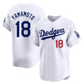 MATTH LA.Dodgers #18 Yoshinobu Yamamoto Player White Limited Home Stitched Jerseys