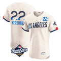 MATTH LA.Dodgers #22 Clayton Kershaw Player Cream World Series City Connect Limited Elite Home Stitched Jerseys