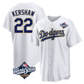 MATTH LA.Dodgers #22 Clayton Kershaw Player Gold White World Series 2026 Collection Stadium Game Stitched Jerseys