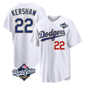 MATTH LA.Dodgers #22 Clayton Kershaw Player Gold White World Series 2026 Collection Stadium Limited Stitched Jerseys
