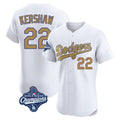 MATTH LA.Dodgers #22 Clayton Kershaw Player Gold World Series Meet Limited Elite Home Stitched Jerseys