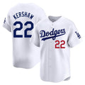 MATTH LA.Dodgers #22 Clayton Kershaw Player White Limited Home Stitched Jerseys