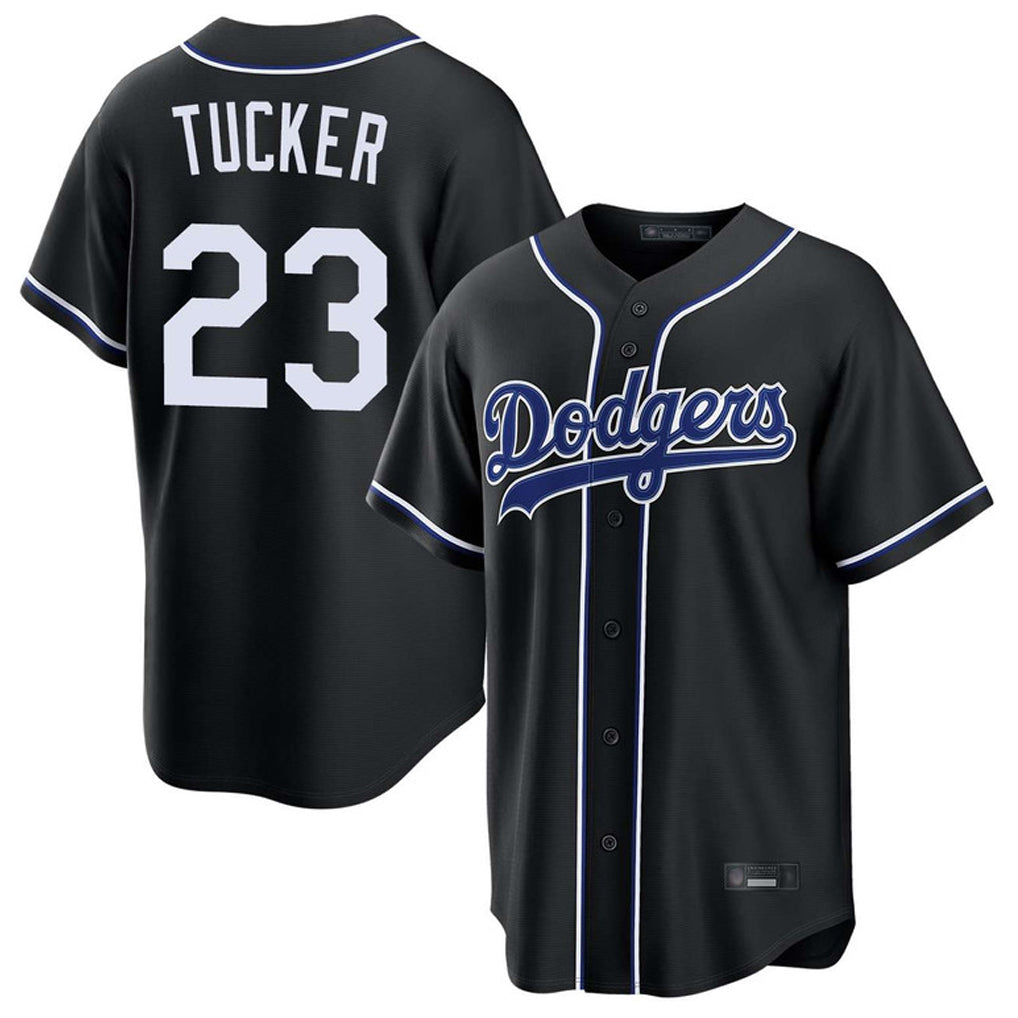 MATTH LA.Dodgers #23 Kyle Tucker Player Black Carbon Limited Home Stitched Jerseys