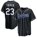 MATTH LA.Dodgers #23 Kyle Tucker Player Black Carbon Limited Home Stitched Jerseys