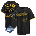 MATTH LA.Dodgers #23 Kyle Tucker Player Black Gold World Series Meet Limited Home Stitched Jerseys