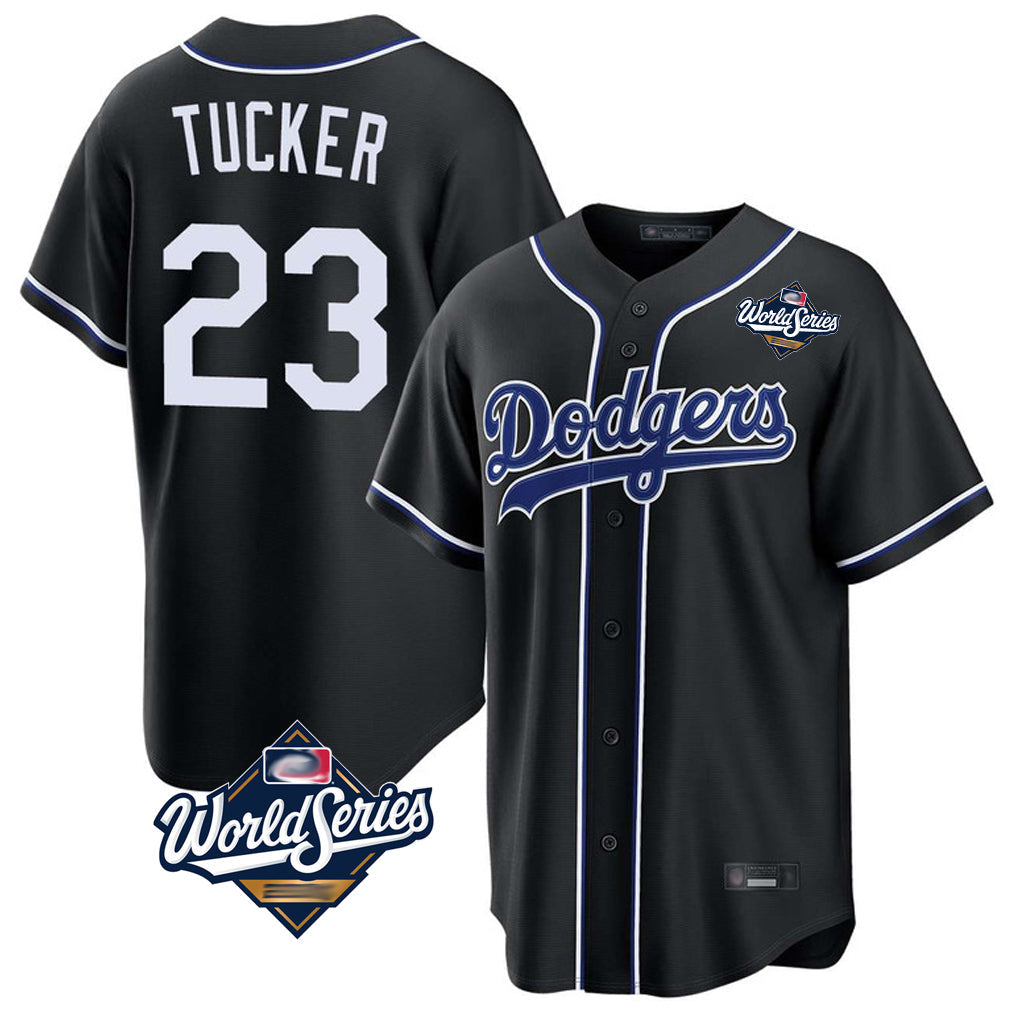 MATTH LA.Dodgers #23 Kyle Tucker Player Black World Series Carbon Limited Home Stitched Jerseys