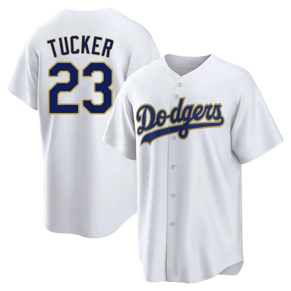 MATTH LA.Dodgers #23 Kyle Tucker Player Gold White 2026 Collection Stadium Game Stitched Jerseys