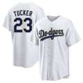 MATTH LA.Dodgers #23 Kyle Tucker Player Gold White 2026 Collection Stadium Game Stitched Jerseys
