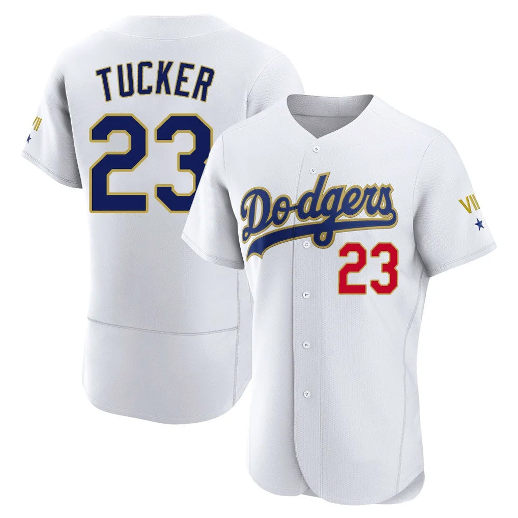 MATTH LA.Dodgers #23 Kyle Tucker Player Gold White 2026 Collection Stadium Limited Elite Stitched Jerseys